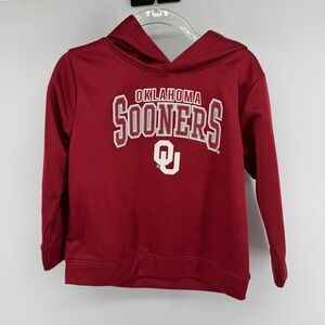 Oklahoma Sooners Youth Red Hoodie Fleece‎ Pullover Size 3T